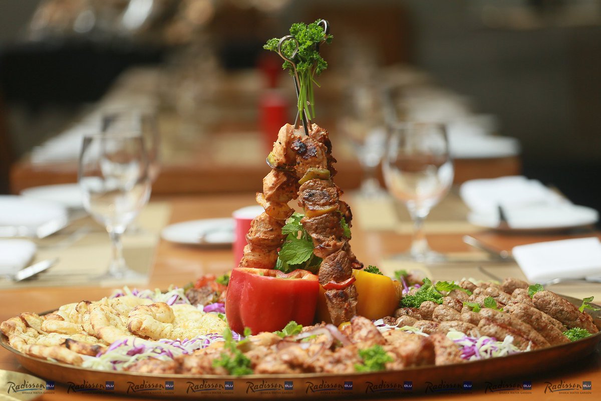 RadissonBluDhk's tweet photo. There are over 300 items for our Iftar- Dinner buffet. Main highlights include Ouzi, Basbousa, Camel Bhuna, Lamb Shawarma etc. Price for adults BDT 3900++ and kids @ 1900++ BDT.
#Buffet #Ramadan #RadissonBluDhakaWaterGarden https://t.co/v0MSXwsYq1