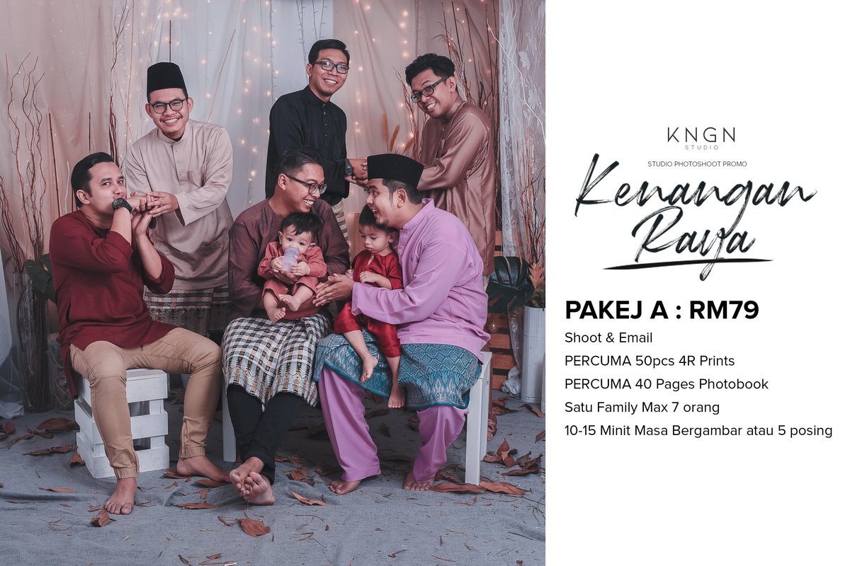 ejattzaziz's tweet photo. for our Family Packages
if you book throughout
the month of Ramadan & Shawwal
with Kenangan Studio
#kenanganstudio #rayapromo #studiophotography #batupahat
#Malaysia https://t.co/VqeAnZBb7j