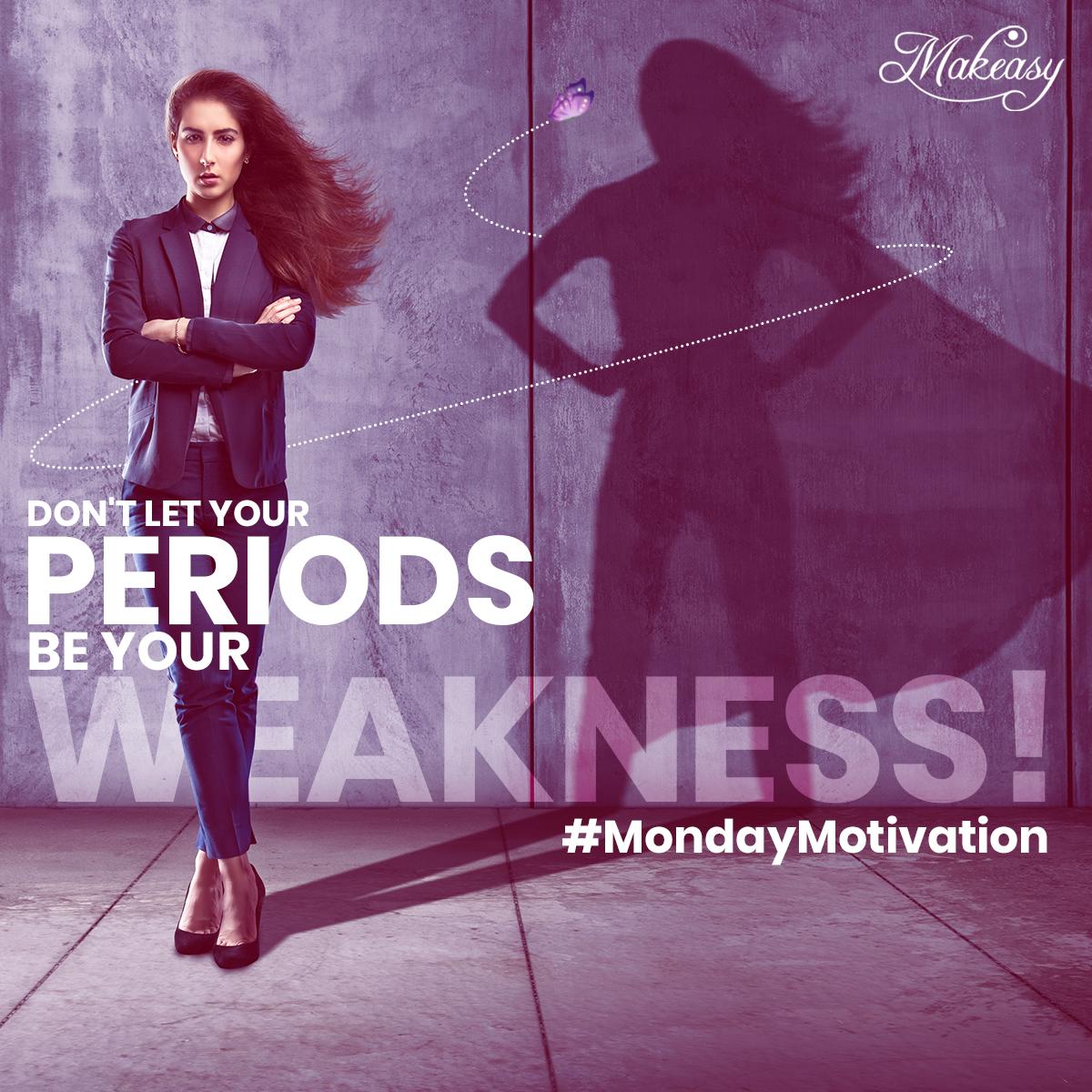makeasyglobal's tweet photo. Never let your periods come in your way. Stay determined and positive throughout the day with Makeasy Sanitary Pads.
#Makeasy #FeelEasyToFly #MakeItEasy #MondayMotivation #NoMoreStains #SanitaryPads #Periods #PeriodProblems #GelLockTechnology #CottonySoft #MensuralCycle https://t.co/kLX7NbiBaH