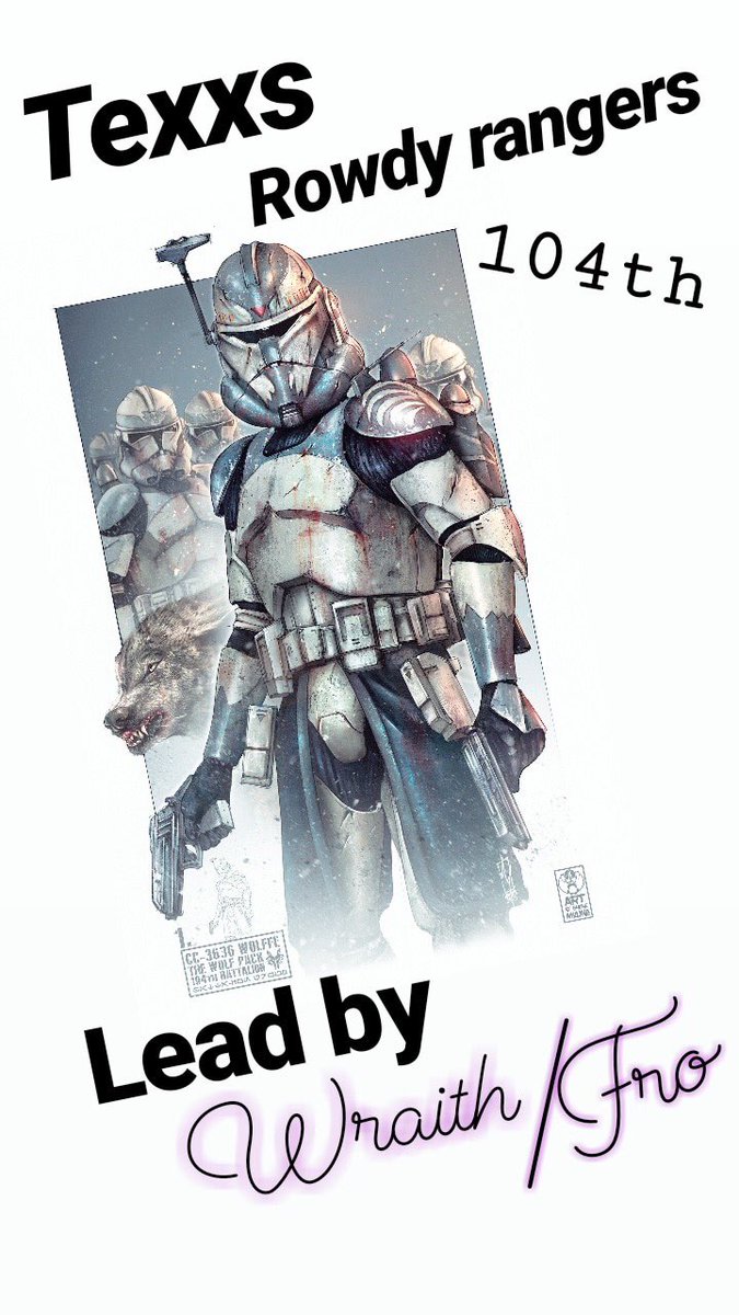 SeventhsystemS's tweet image. Here is one of our first two legions say howdy to the 104th. discord.gg/2jh7DB6.   #StarWarsNight #StarWars #StarWarsCelebration #ps4