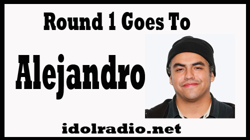 IdolRadioShow's tweet photo. Round 1 goes to Alejandro according to us #americanidol #idolradioshow https://t.co/ubj2JvepYY