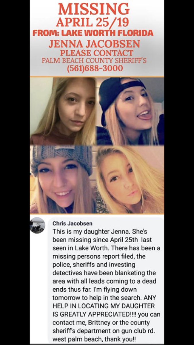 erin_jayyyyy's tweet image. My cousin has been missing for 25 days. Last known place was lake worth Florida. Please retweet this and help us find her!!!❤️