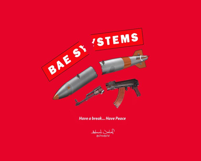ArtTheArmsFair's tweet photo. Another piece by the brave and brilliant Yemeni artist @A7medJa7af
#haveabreak #elevenses @BAESystemsInc @BAESystemsplc @KITKAT #yemen #calltoarts
- Rhianna https://t.co/z9CcEzfXAJ