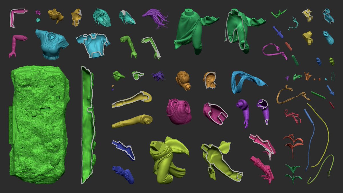 ClaySketch's tweet photo. Dragon Pick for 3D Printing - WIP Part 4
I'm doing a fan art figurine for the game The Legend of Sword and Fairy, it's a test for #3Dprinting.
Cut out and hollow out all the parts in #ZBrush
ArtStatioin: https://t.co/NJqYWftl1y https://t.co/VYSkhQNwuH