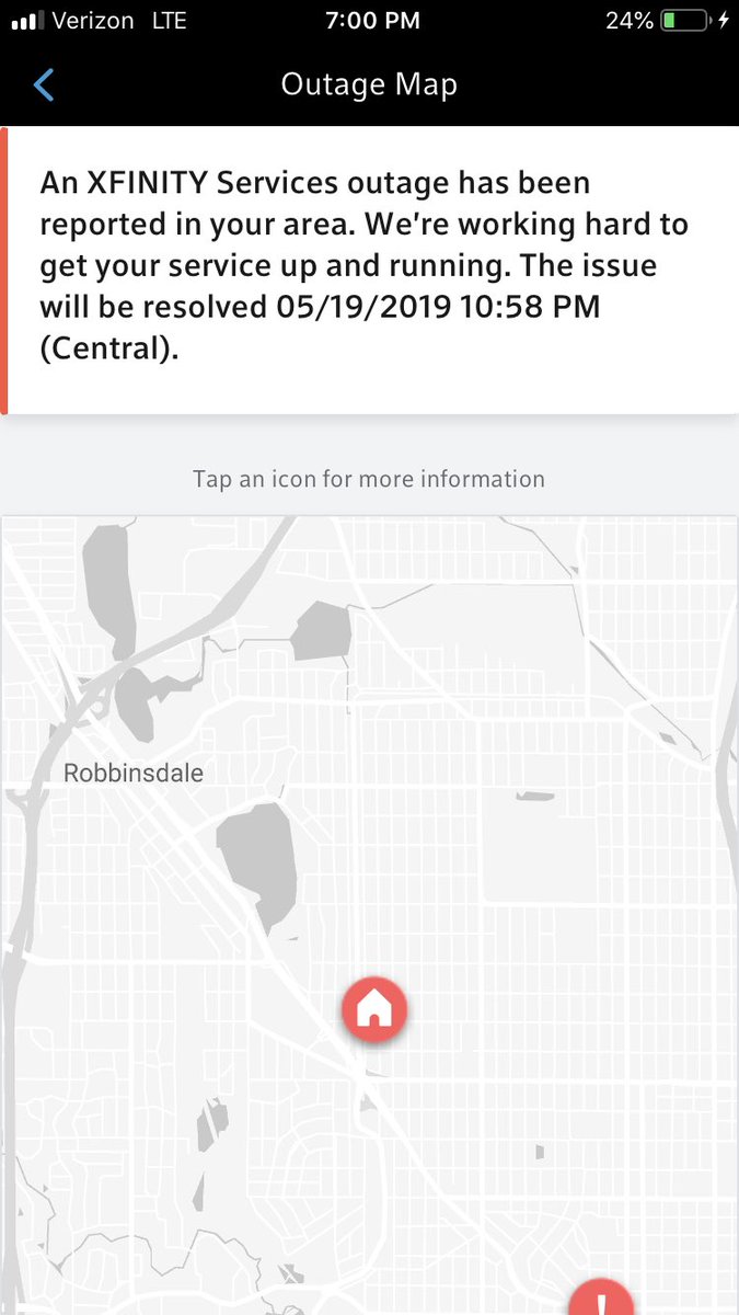 jonathanhpalmer's tweet photo. Really @Xfinity?!?!? How are you going to have a service outage at 7:00pm on the dot right before the series finale of @HBOโs @GameOfThrones?!?!? #wack #notquality #GameOfThronesFinale #justwrong. https://t.co/jLN4lvbWQf