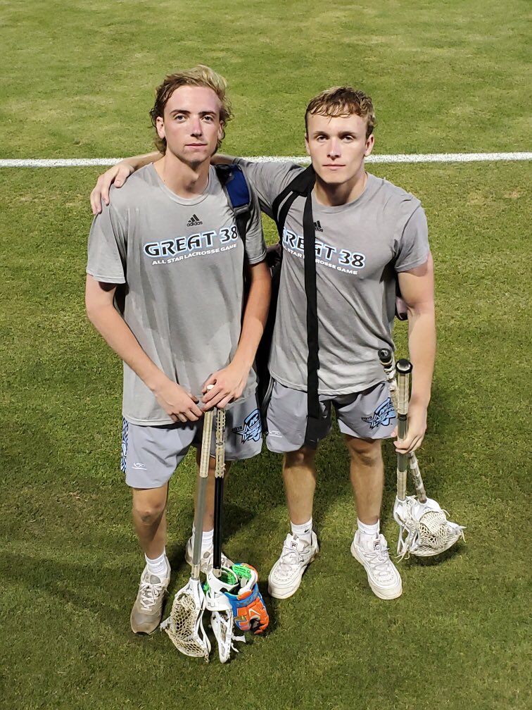 ADLaxHeadCoach's tweet photo. Great job today Aaron and Reid at Great 38 All Star game. Way to represent The Drive!

#EmbraceTheBlue
@ADN_BlueCrew
#ADN
@adhsjagclub
@athensjags
@a_morgan242 
@ReidKoonce https://t.co/vziV154evk