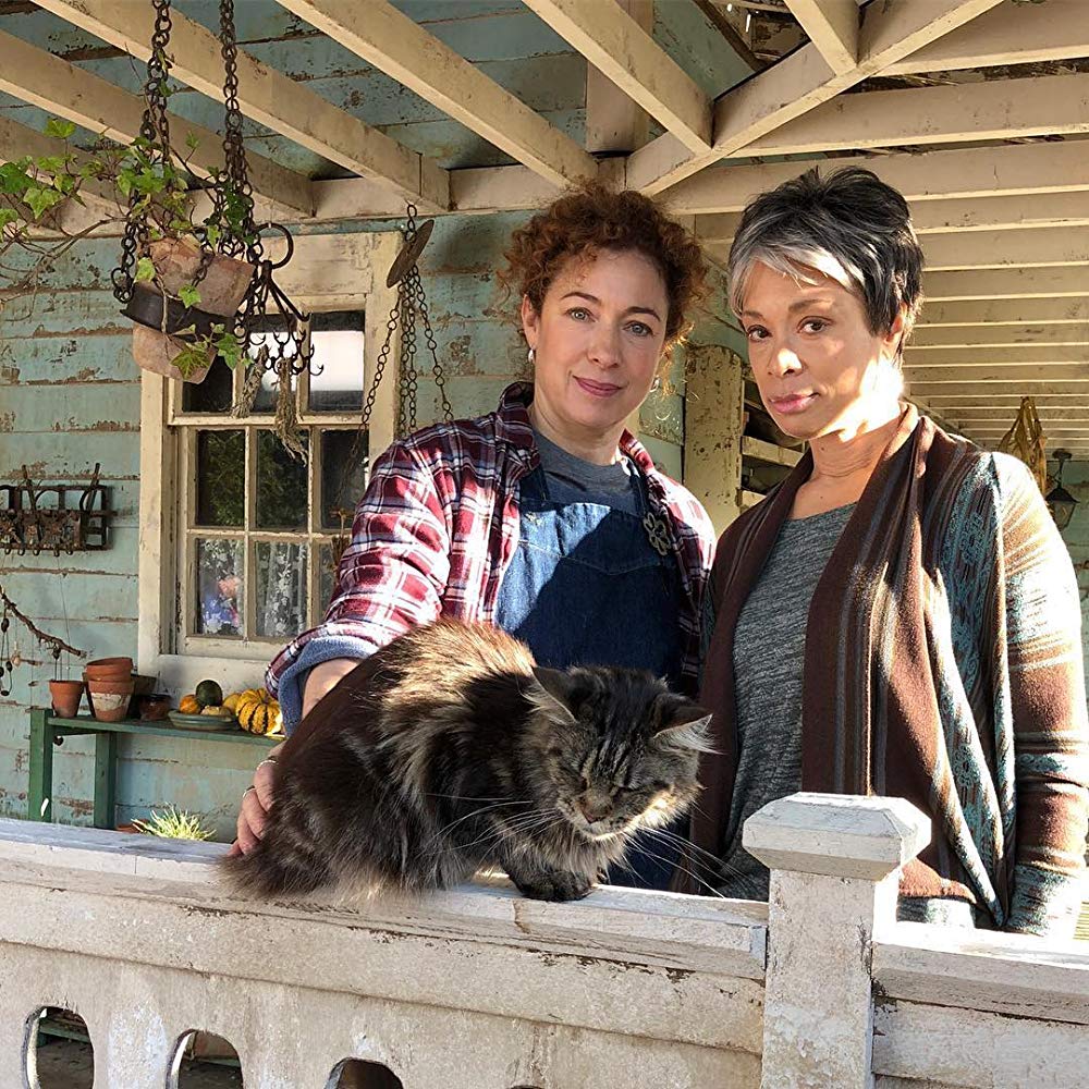 Sarah and Em, the best aunties Diana could have had #AlexKingston #ValariePettiford #ADiscoveryOfWitches