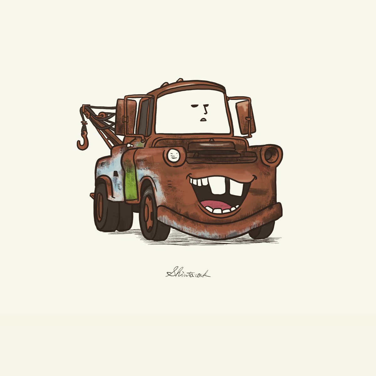 Shintarock Mater Face T Co 9ihlgwbqqk Mater Face Mater Pixer Disney Cars Graphicart Graphic Contemporaryart Illustration Illust Popart Artwork Graphicdesign Homage Follow メーター カーズ ピクサー ディズニー