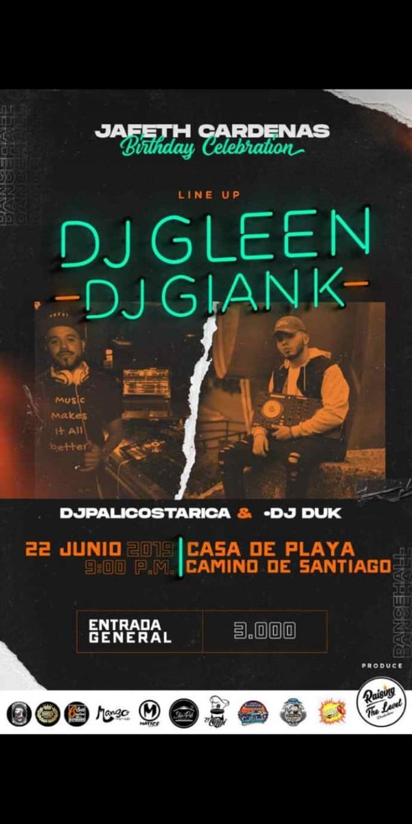 raising_level's tweet photo. Bueno nos complace informarle que volvemos  al aire libre
Nuestro evento será en
Casa de playa Camino De Santiago📍
22 de Junio 
Nadie se lo puede perder
Desde la capital les traemos a 
•DjGiank •Dj Gleen Costa Rica
Opening a cargo de 
•DjPaliCostaRica •Dj Duk.🔥💃🏼🕺🏾 https://t.co/kdHtxAYslq
