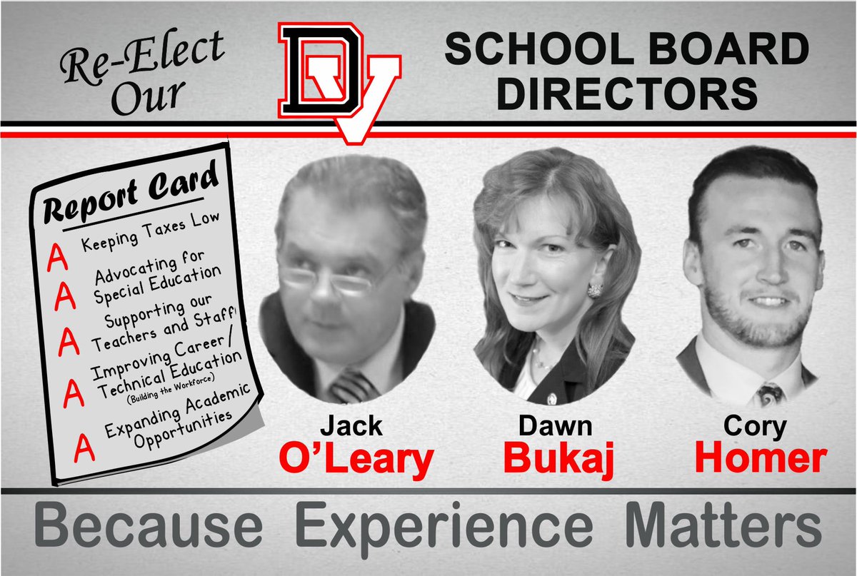 DawnBukaj's tweet image. We humbly ask for your vote Tuesday May 21st so we can continue to serve our students and community! #PikeCountyPA #dvwarriorpride #DVSD #SchoolBoard