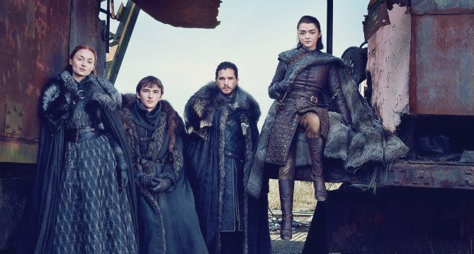 'When the snows fall and the whitewinds blow, the lone wolf dies, but the pack survives' #GameOfThronesFinale