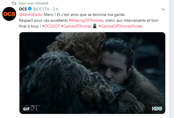 KevinElarbi's tweet photo. Et ainsi se termine ma garde - Merci à @historiamag - @philomag - @VBattaggion -  @Virginie_Girod -  @AudreyPulvar - @CapPopcorn - @ThomasGoldberg2 - @TerryLTAM - #BenoitMichel - @tancora - #AnaïsDelva - @AlexandreLETREN et @gardedenuit #MakingOfThrones #OCSGoT @vlmedia_ https://t.co/mXLasbrUiQ