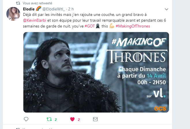 KevinElarbi's tweet photo. Et ainsi se termine ma garde - Merci à @historiamag - @philomag - @VBattaggion -  @Virginie_Girod -  @AudreyPulvar - @CapPopcorn - @ThomasGoldberg2 - @TerryLTAM - #BenoitMichel - @tancora - #AnaïsDelva - @AlexandreLETREN et @gardedenuit #MakingOfThrones #OCSGoT @vlmedia_ https://t.co/mXLasbrUiQ