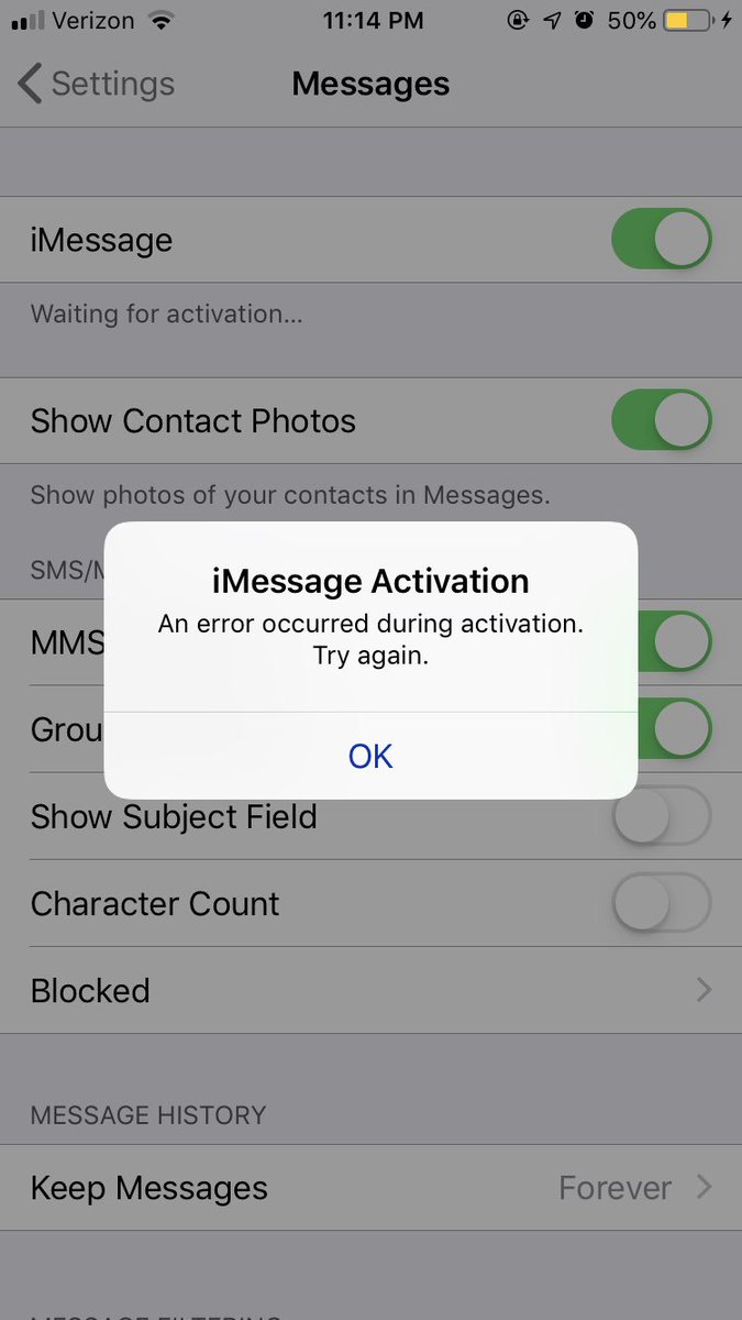 lmeadows99's tweet photo. imessage is straight up not havin a good time and neither am I https://t.co/FodIOmFlje