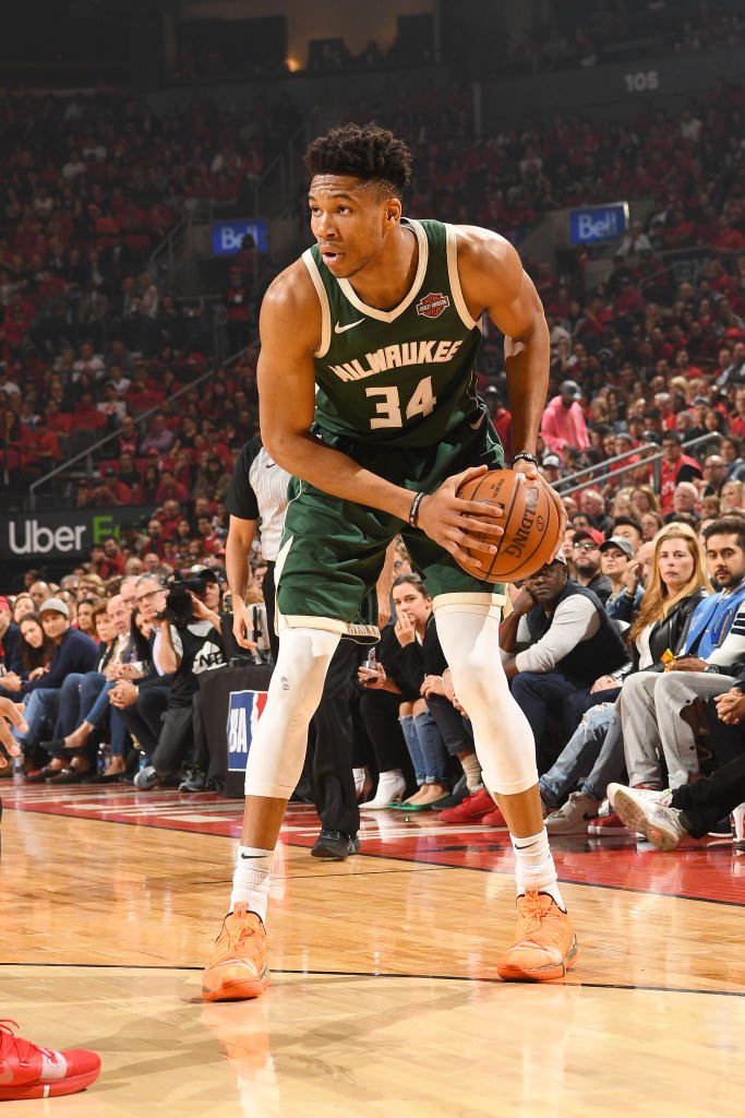 nbastats's tweet photo. Giannis Antetokounmpo finished Game 3 with 12 points, 23 rebounds, 7 assists, and 4 blocks. The only other player to record such a stat line in #NBAPlayoffs history is Bill Walton (20p, 23r, 7a, 8b on 6/5/1977). https://t.co/tQUuTmLwOk