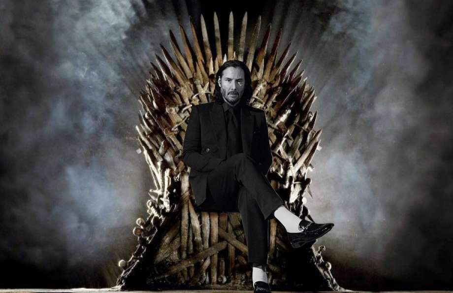 LAmag's tweet image. Fixed it for ya, #GameOfThrones. #KeanuReeves