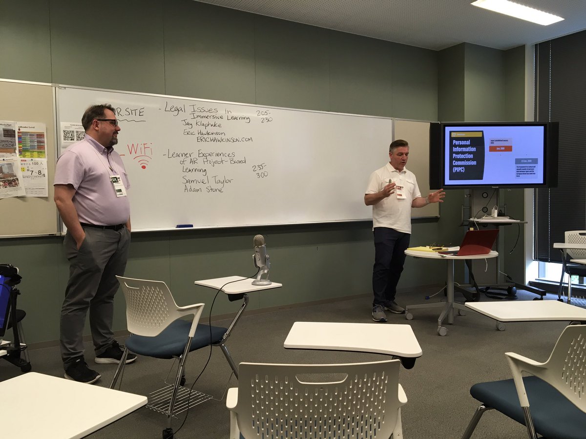 ATM: Jay and Eric’s presentation on Legal Issues in #MAVR @#PanSIG2019