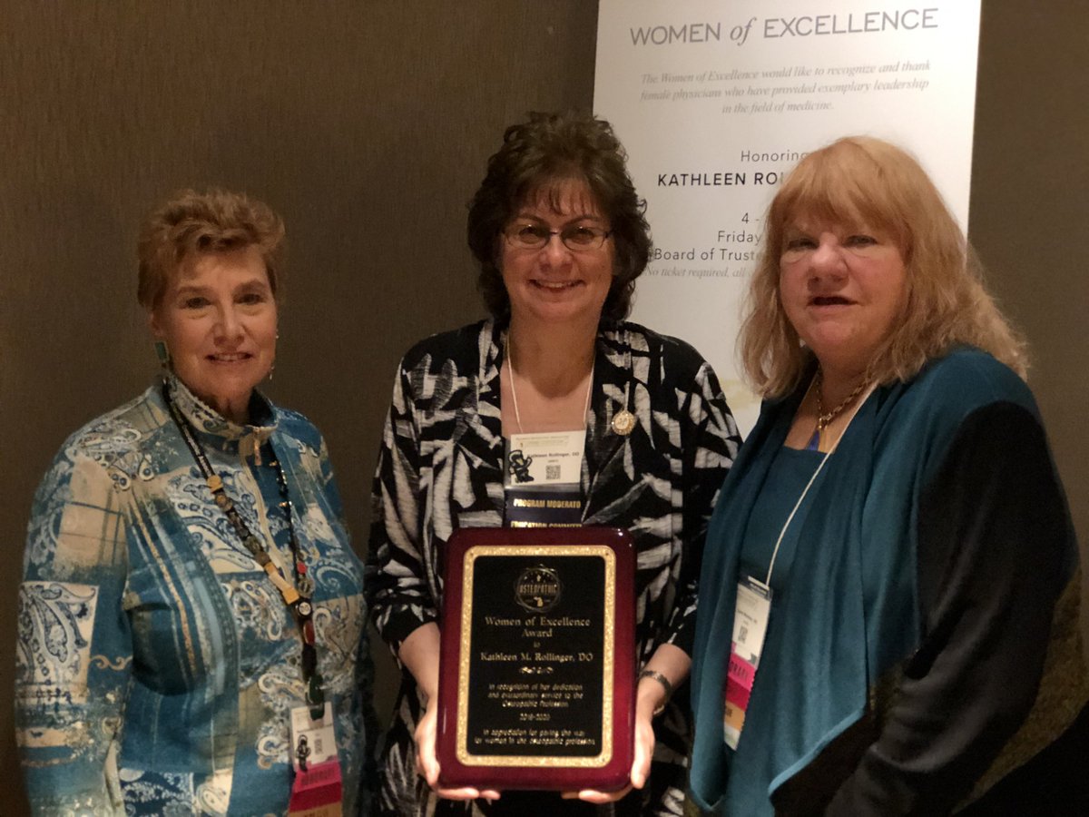 MichiganDOs's tweet photo. Women of Exellence honor Dr. Kathleen Rollinger. Thanks to @MSU_Osteopathic for supporting the recognition of women leaders in healthcare. #DOProud #MOASpring https://t.co/MueQbSu1j7