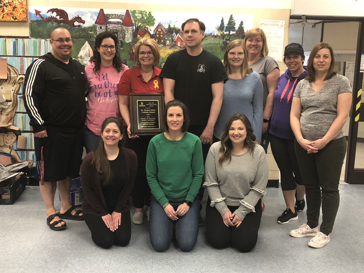 alcdsb_sttm's tweet photo. What an amazing honour! Thank you @QueensEduc for naming us Associate Elementary School of the Year. It has been a blessing to mentor so many fantastic new teachers! #sttmdiscipleship #sttmscholarship #sttmstewardship https://t.co/UcKqtHxnfZ
