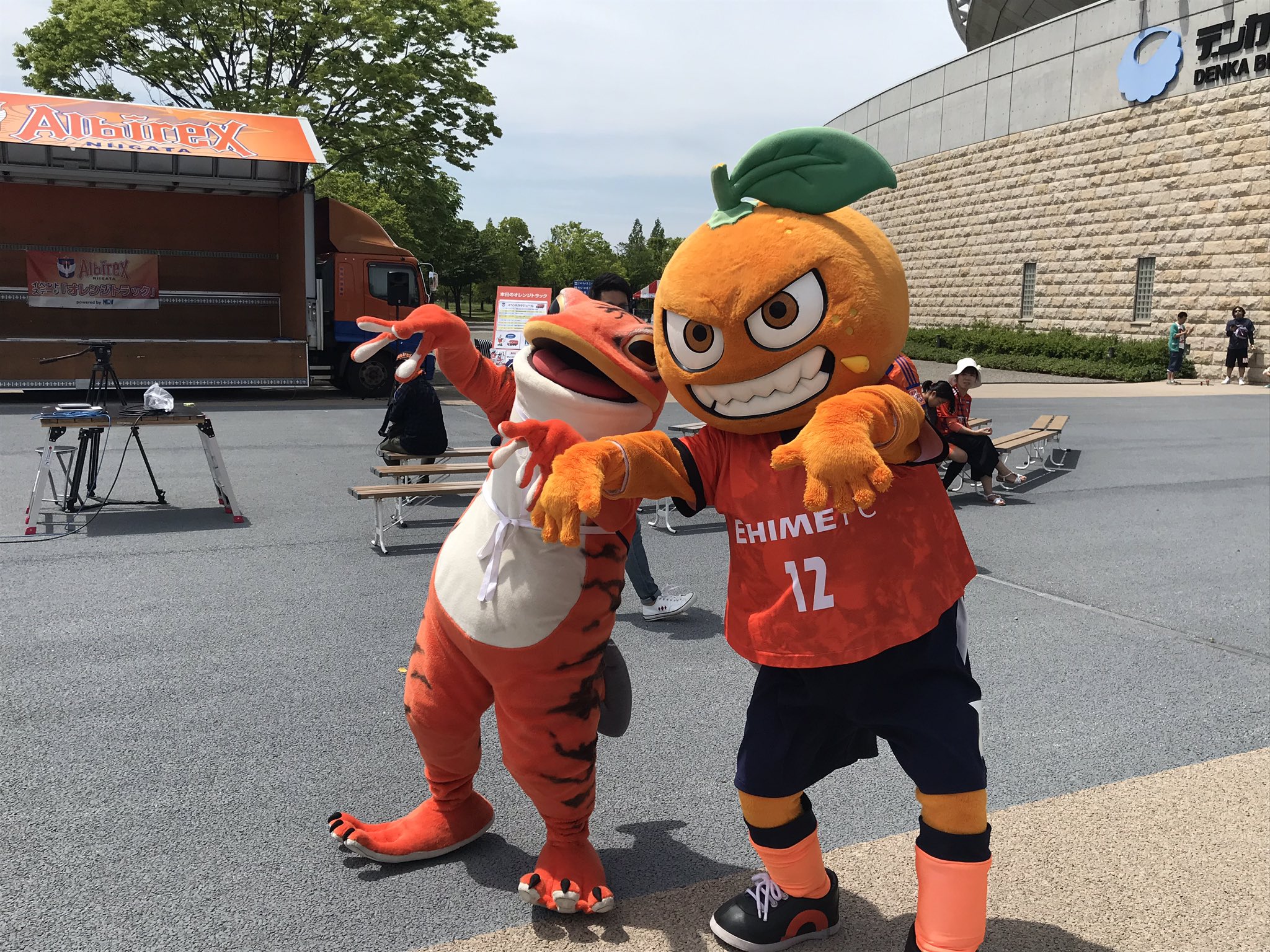 アルビレックス新潟 Eゲート前広場には 愛媛fc のマスコット オ レくんと 一平くん が登場 Albirex Swannow T Co B8mf9rtvyj Twitter アルビレックス新潟 Eゲート前広場には 愛媛fc のマスコット オ レくんと 一平くん が登場 Albirex Swannow T Co B8mf9rtvyj Twitter
