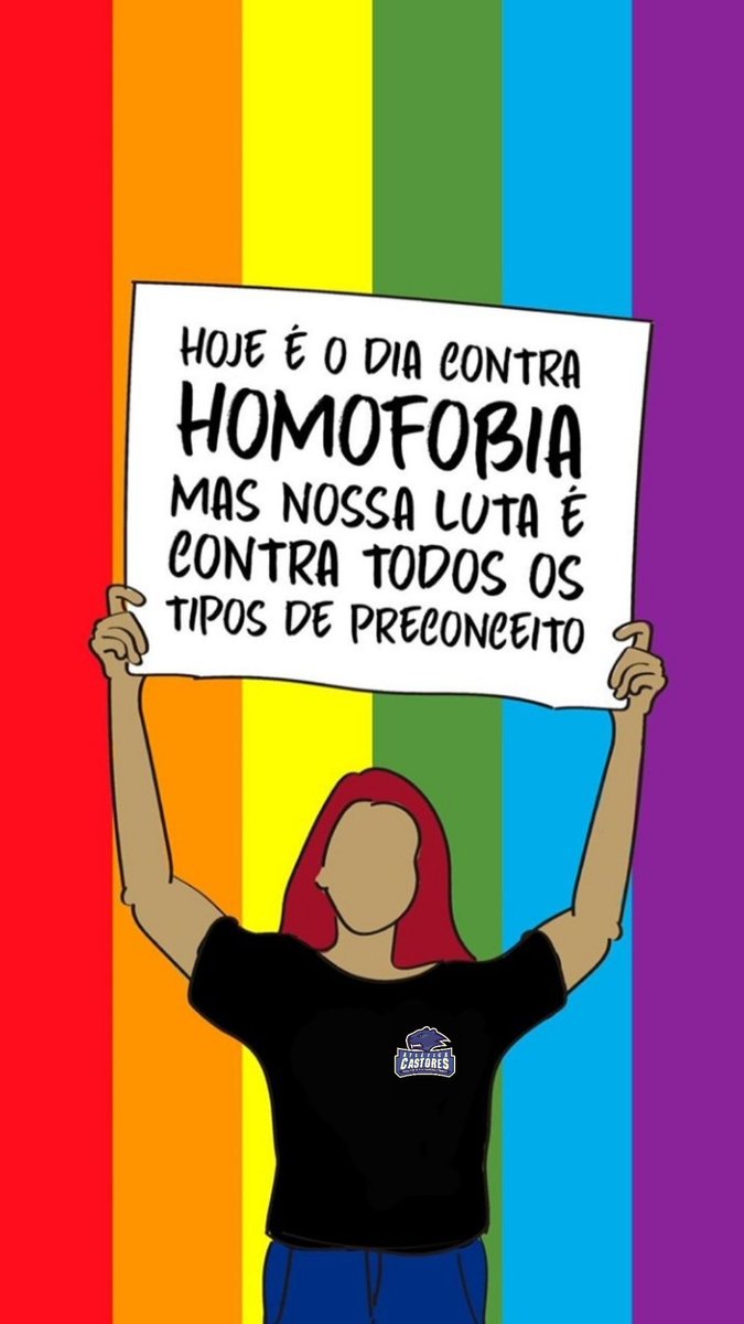 CastEstacio's tweet photo. A nossa luta é contra todos os tipos de preconceito!! seguimos firmes e fortes! #DiaContraLaLGTBIfobia #castoresatletica https://t.co/hKPjZFKTLf