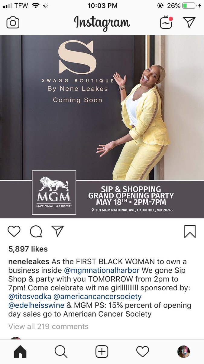 tchase7's tweet photo. @NeNeLeakes  yesssssssssss this is exciting I’m so happy for you https://t.co/kWWdijBlhz