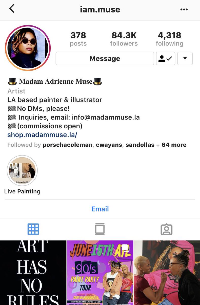 IamSimone7's tweet photo. @russdiemon You need to get you a Muse painting. I promise you won’t be disappointed! https://t.co/bSjiEDrtUY