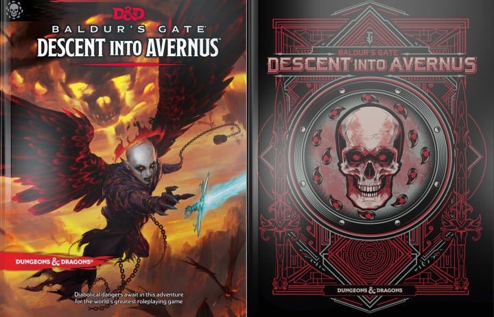ChrisPerkinsDnD's tweet photo. Baldur’s Gate: Descent into Avernus—a cautionary tale about the hazards of global warming. Covers illustrated by Tyler Jacobson and Hydro74. #wotcstaff #dnd https://t.co/fLRLCjz9Lj