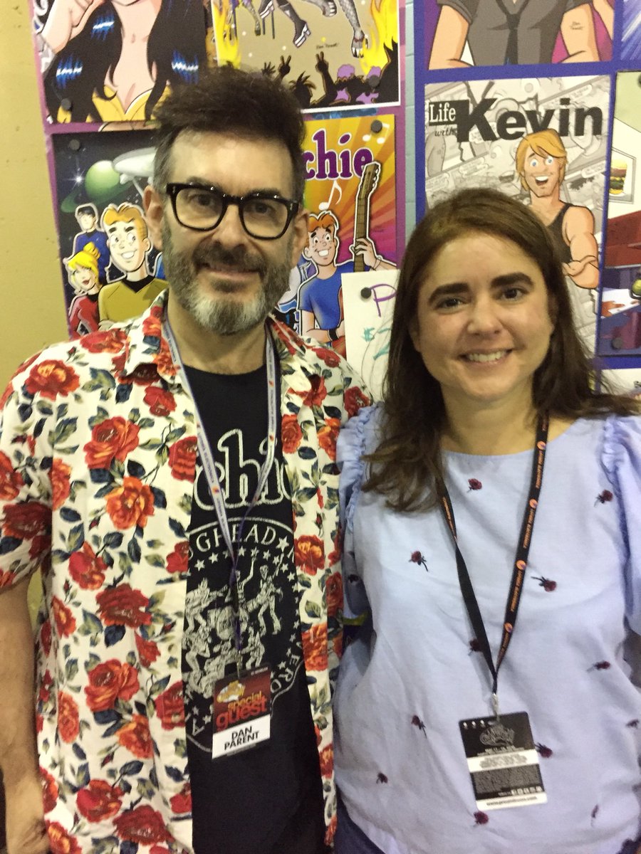 @parentdaniel Great to meet you at @PRCOMICCON #DanParent #archiecomics #comicstrip -Mari