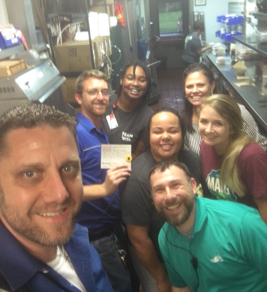 BrianAdkins1's tweet photo. Team Millerville getting Focused Recognition for #PlayRestaurant and #BeAccountable for working their systems to deliver on Wages and Operating Comps PTD! #WatchOutForThisTeam @brandi61902 @train3rgirl @bg121914 @cline_cayla https://t.co/9koBMEwLFr