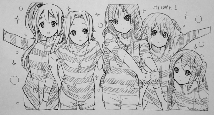 けいおん描いたなもっ。
みんな可愛いなも～。好きなもっっ。
#けいおん #模写
#絵描きさんと繋がりたい
#アニメ好きさんと繋がりたい 