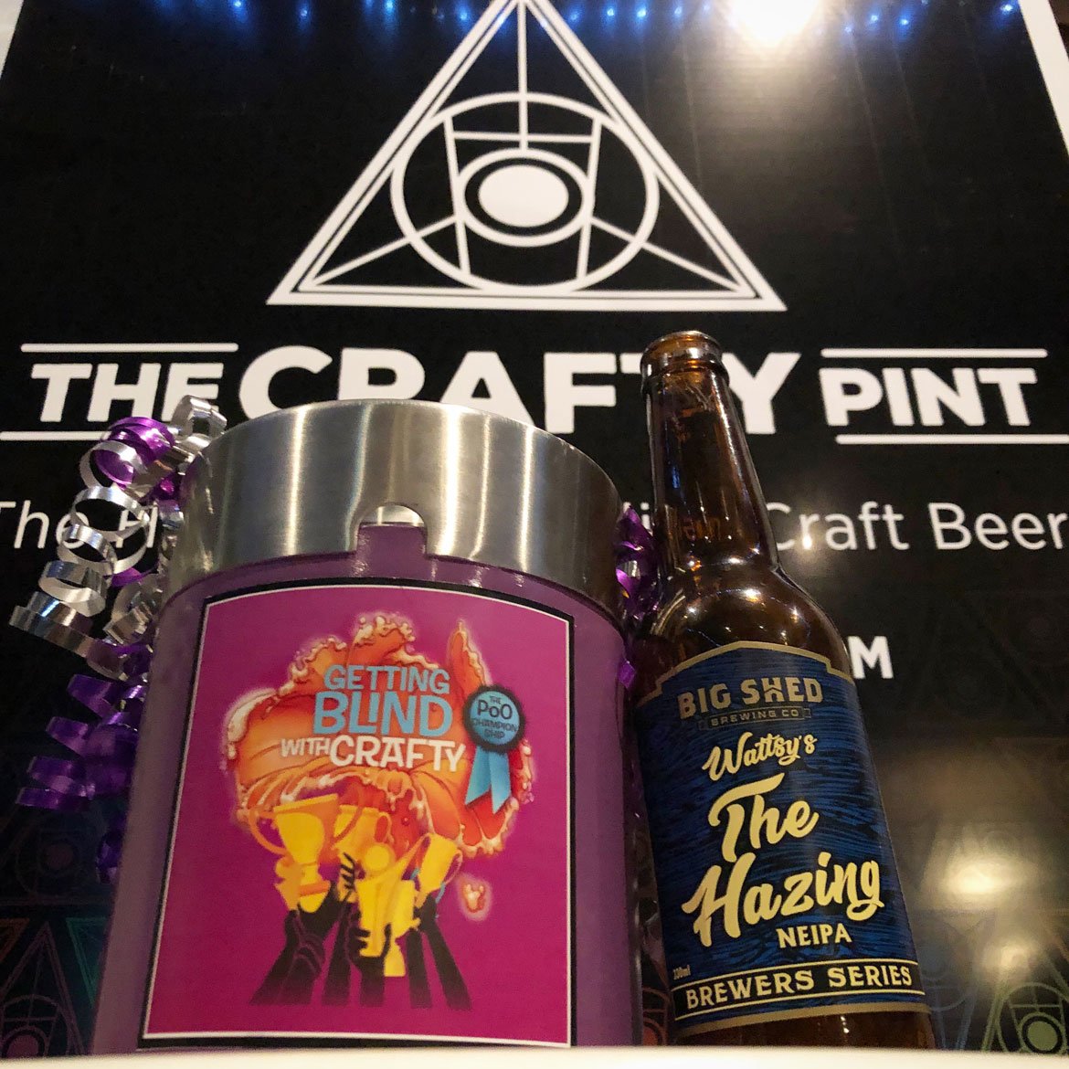 Crafty Pint (@thecraftypint) on Twitter photo So much fun at last night's inaugural <a href="/GoodBeerWeek/">GoodBeerWeek</a> Getting Blind With Crafty Pint of Origin Championship.
Top 5:
1. <a href="/bigshedbeer/">Big Shed Brewing Co.</a> The Hazing
2. <a href="/hawkersbeer/">Hawkers Beer</a> West Coast IPA
3. <a href="/NakedNed/">Bridge Road Brewers</a> Bling
4. <a href="/BuxtonBrewery/">BuxtonBrewery</a> Axe Edge
5. <a href="/Garage_Project/">Garage Project</a> Pernicious Weed
Until next year! #PoO19 So much fun at last night's inaugural <a href="/GoodBeerWeek/">GoodBeerWeek</a> Getting Blind With Crafty Pint of Origin Championship.
Top 5:
1. <a href="/bigshedbeer/">Big Shed Brewing Co.</a> The Hazing
2. <a href="/hawkersbeer/">Hawkers Beer</a> West Coast IPA
3. <a href="/NakedNed/">Bridge Road Brewers</a> Bling
4. <a href="/BuxtonBrewery/">BuxtonBrewery</a> Axe Edge
5. <a href="/Garage_Project/">Garage Project</a> Pernicious Weed
Until next year! #PoO19