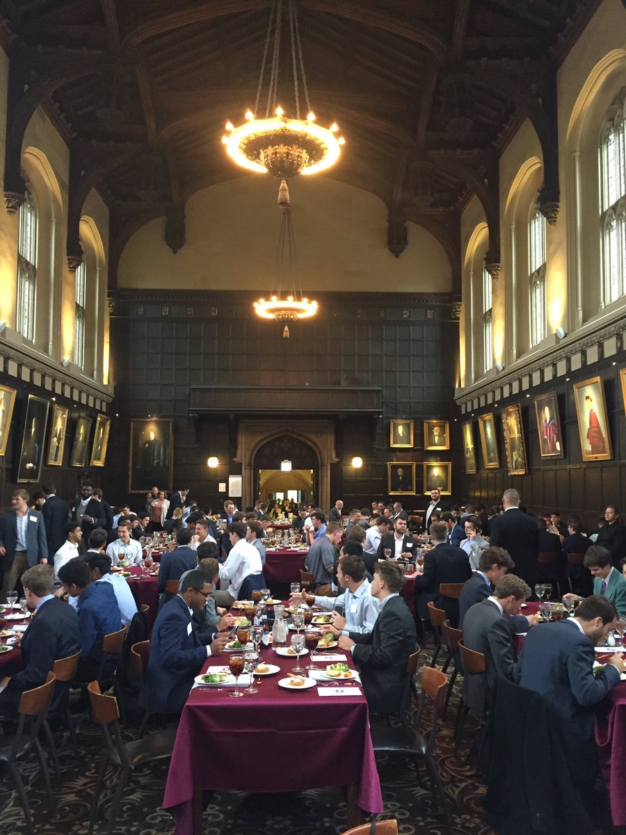 UChicagoFB's tweet image. A tradition unlike any other, The Order of The C Banquet! #maroonmade #CHIFB