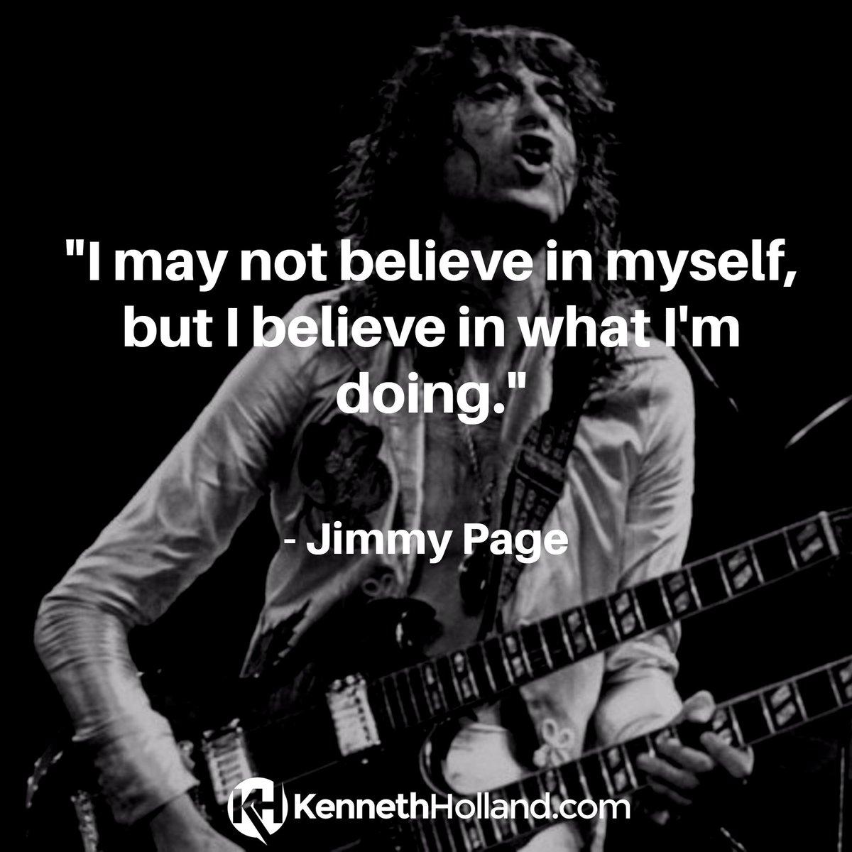 KennethHolland's tweet photo. "I may not believe in myself, but I believe in what I'm doing." #jimmypage https://t.co/ys5ophIP83