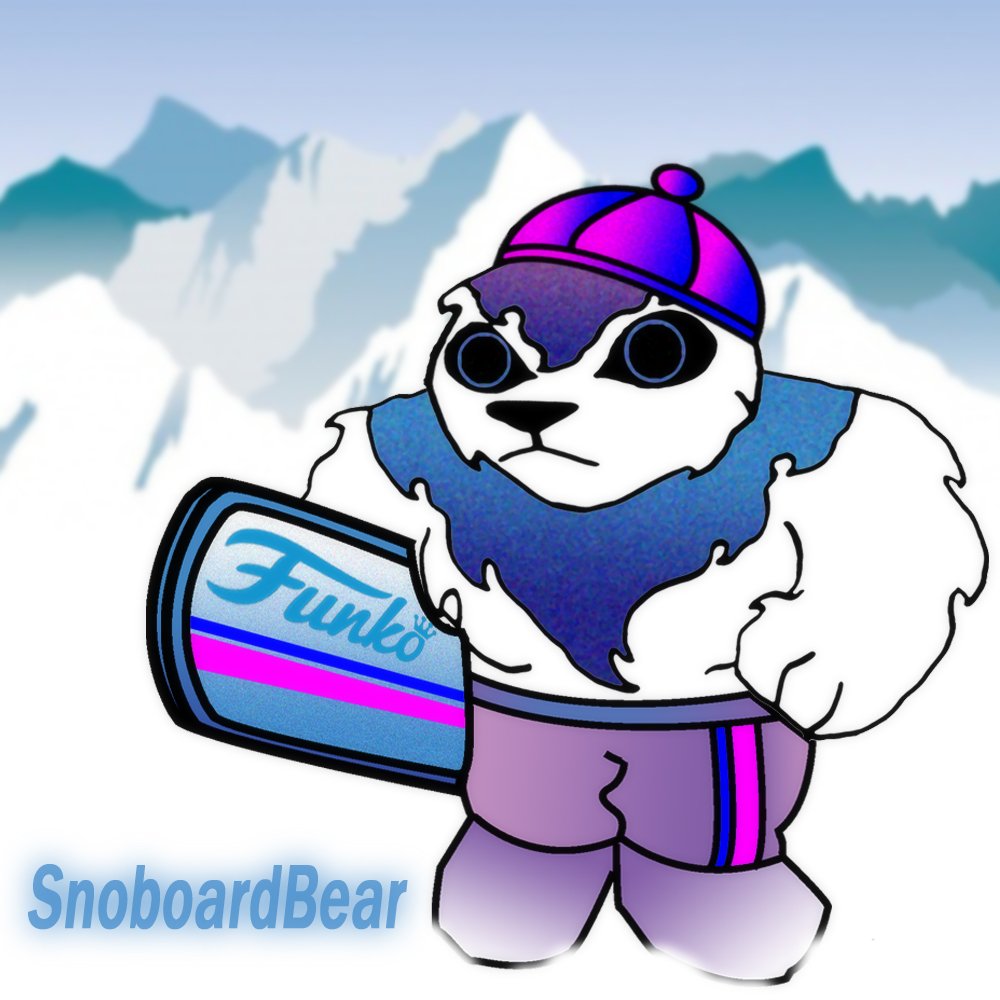 ProjectLego's tweet image. SnoBear about to snowboarding down the hill of snowy Mt. Fuji. #NextFunkoPopContest @originalfunko