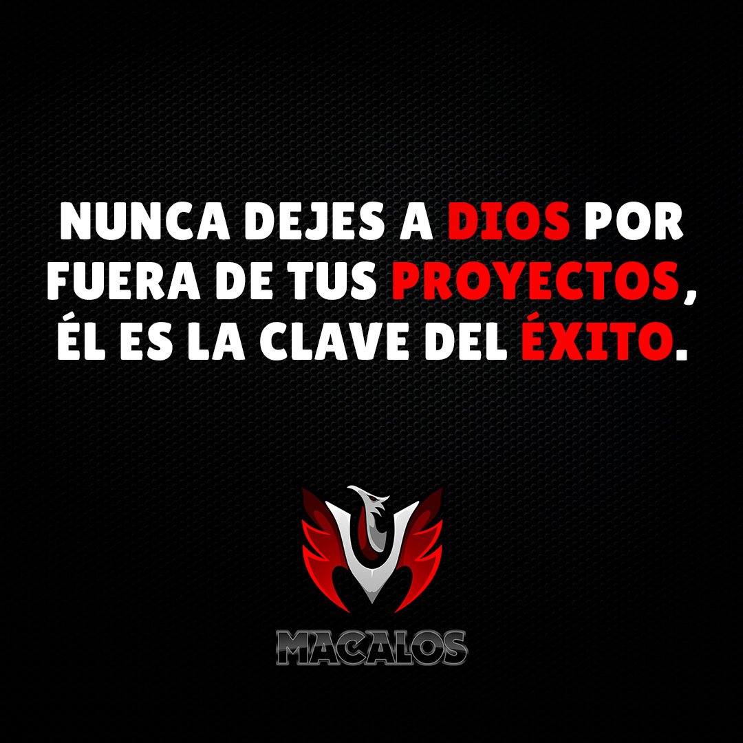 mac_alos's tweet photo. Nunca dejes a Dios por fuera de tus proyectos, él es la clave del éxito. #Frases #MACALOS https://t.co/RPZR1Zub50