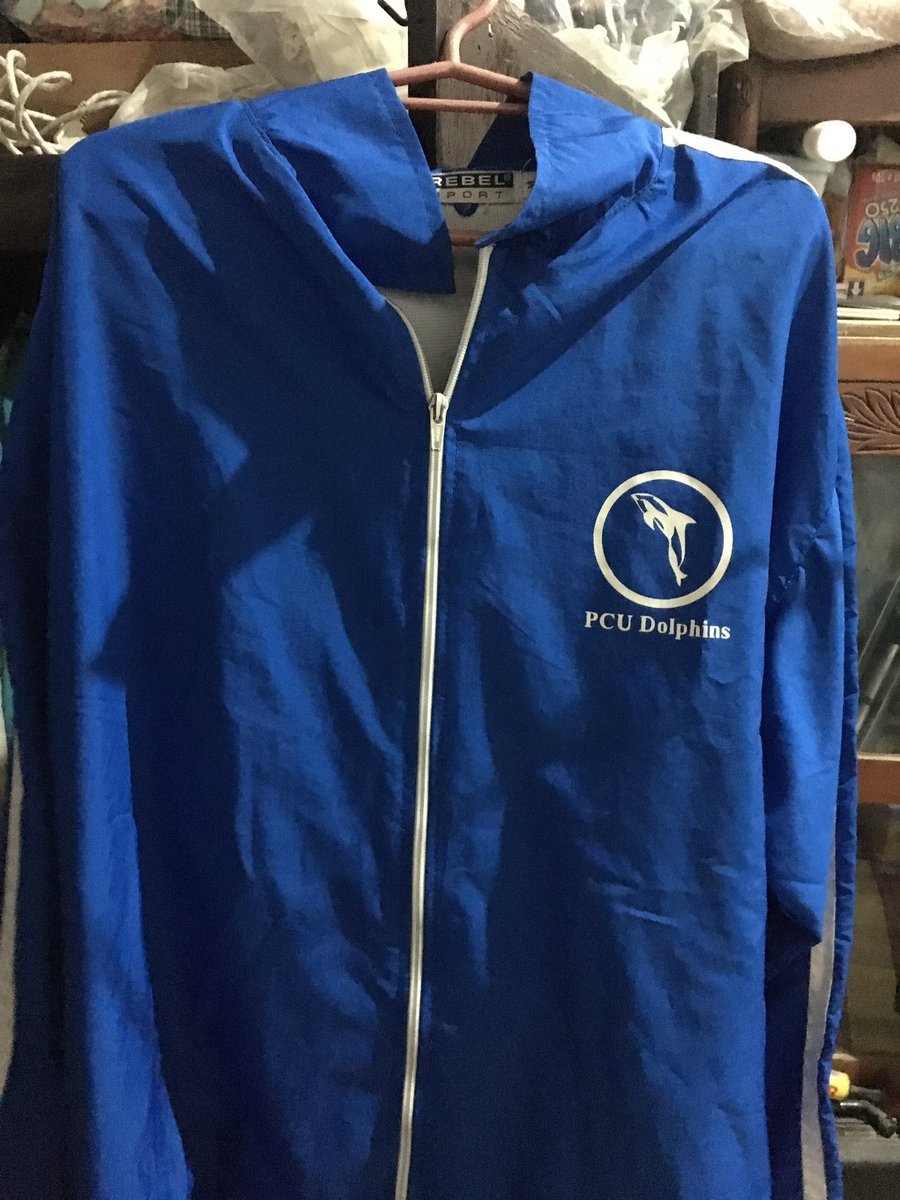 supernurseALX's tweet photo. Found my highschool pep squad jacket. Naitabi mo ba yung sayo sis @MelaiTabernilla #PCUDolphins #CheerleadingLife https://t.co/NZme8HYew2