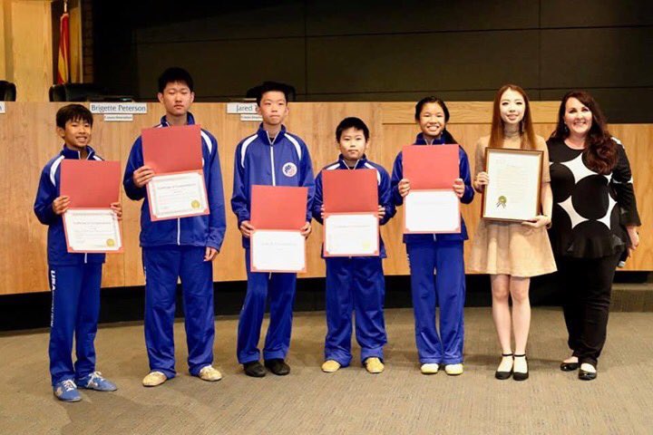 BrigetteDP's tweet image. These 5 Gilbert students of the Phoenix Wushu Academy are headed to Leshan, China (Sister Cities of Gilbert) in June for the 8th World Wushu Kung Fu Championships! I wish them safe travels and best of luck in the competition! #LifeInGilbert #GilbertAZ