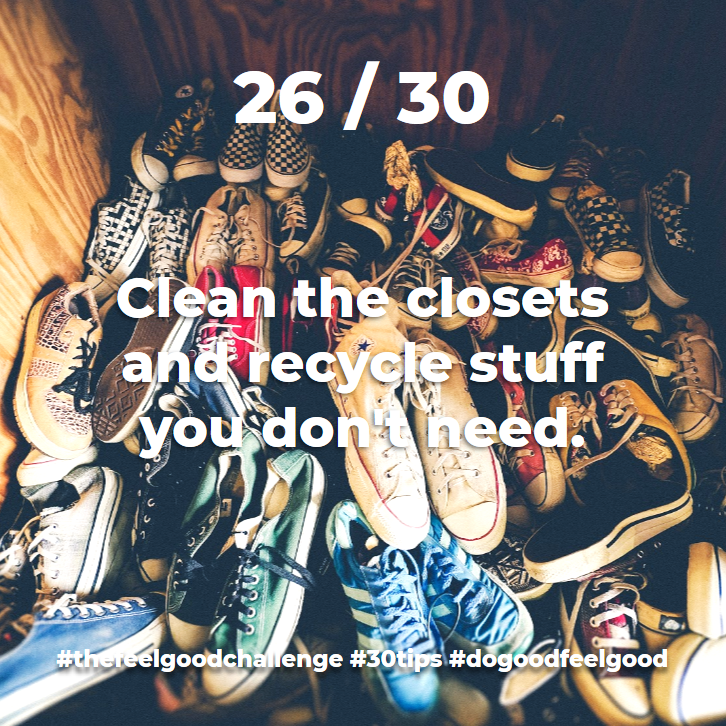 thefeelgoodchal's tweet photo. Find the joy in what you have!! Create some time and space for yourself and clear out your cupboards. You'll find stuff you can donate or sell at your local vintage store #konmari #sparkjoy #mariecondo #springcleaning
#thefeelgoodchallange #30tips #dogoodfeelgood https://t.co/x0Ec7xJrDv