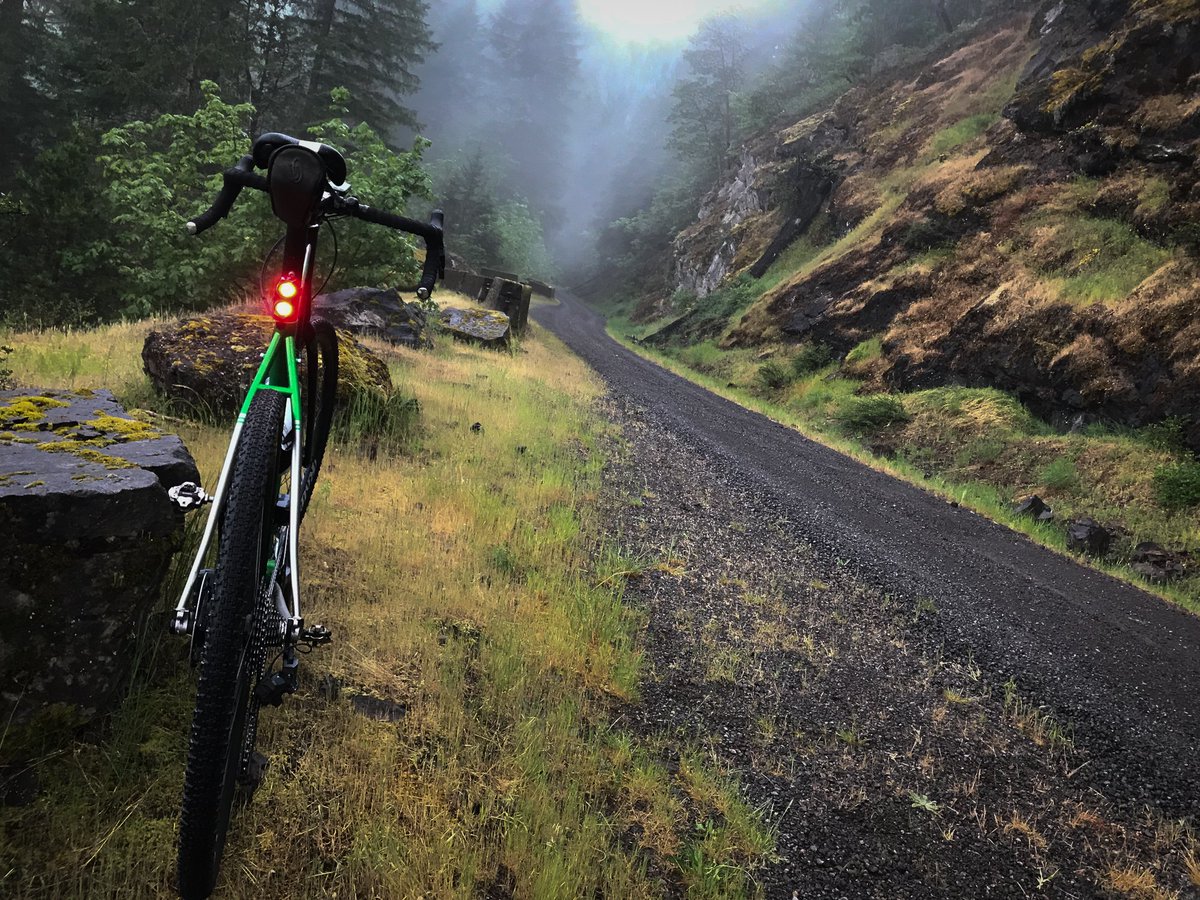 BikePortland's tweet photo. If you're doing the Oregon Triple Crown/Sasquatch Duro gravel ride/race in #Oakridge tomorrow... Here's a little teaser of what you'll see on course (those are PBJ donuts that will b at aid station #1 π) // #CoMotionCycles #RolfPrima @ridewithgps https://t.co/LMGdqKXx2y