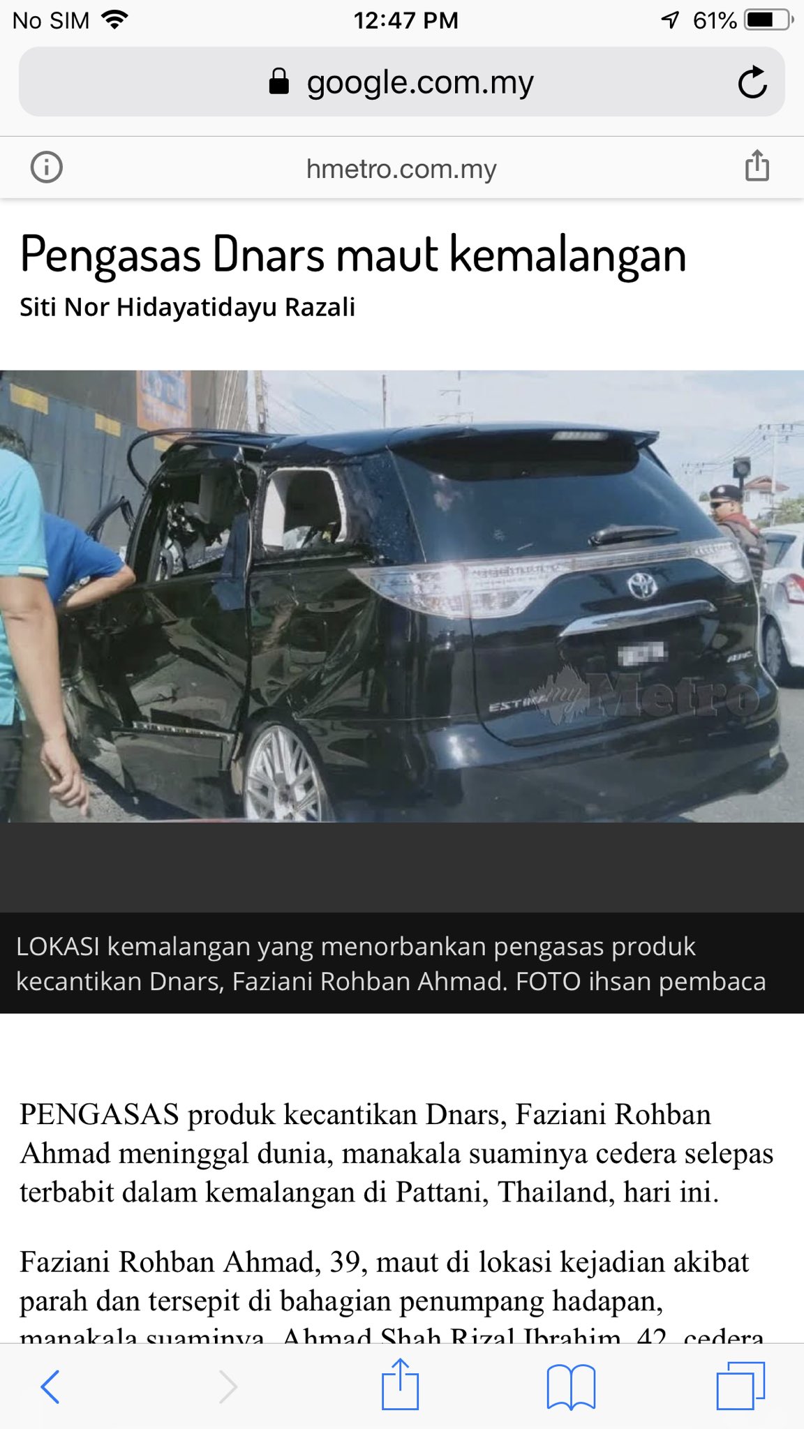 Jepelin On Twitter Pengasas Dnars Meninggal Dunia Di Pattani Akibat Kemalangan Al Fatihah