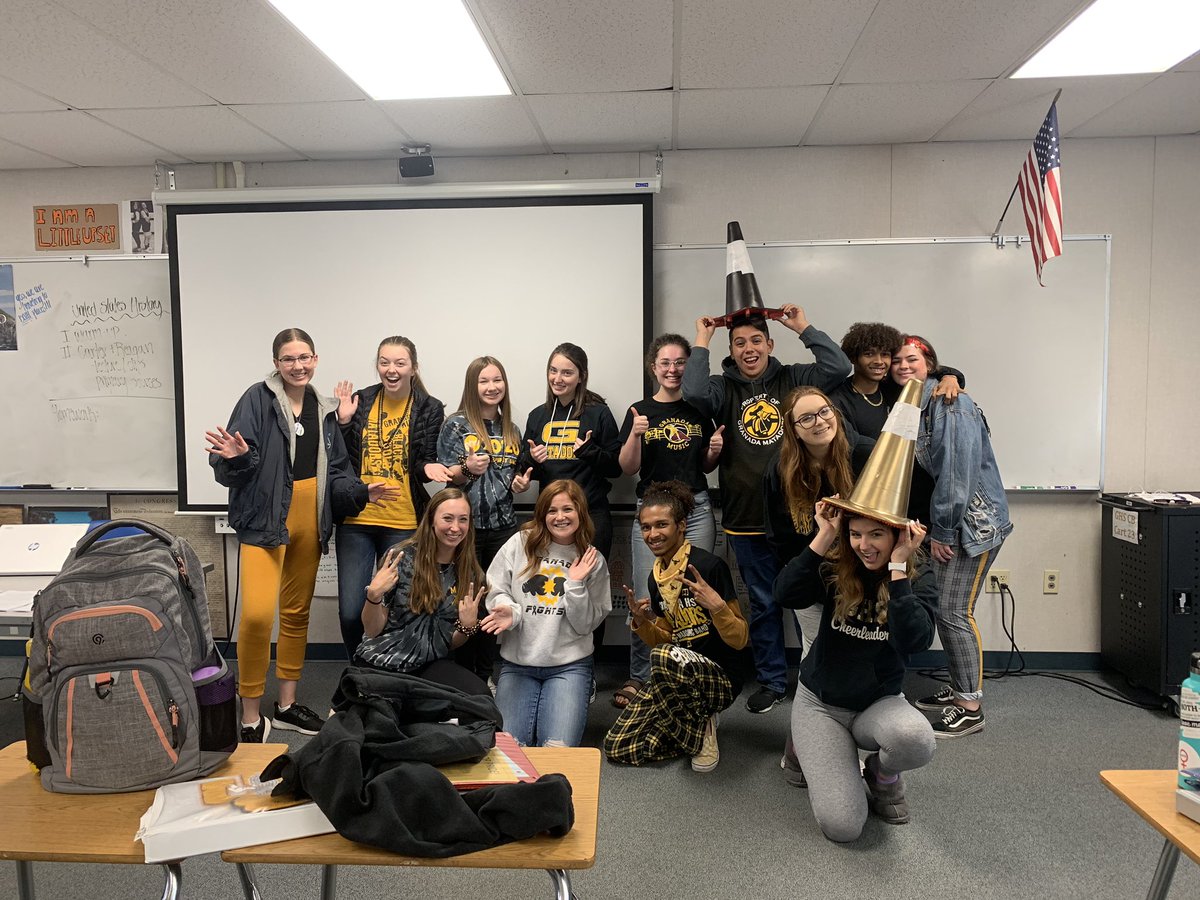 ConesTraffic's tweet photo. cone heads🤪 13/15!! #theghsspiritgames https://t.co/eQ1i2T3waN