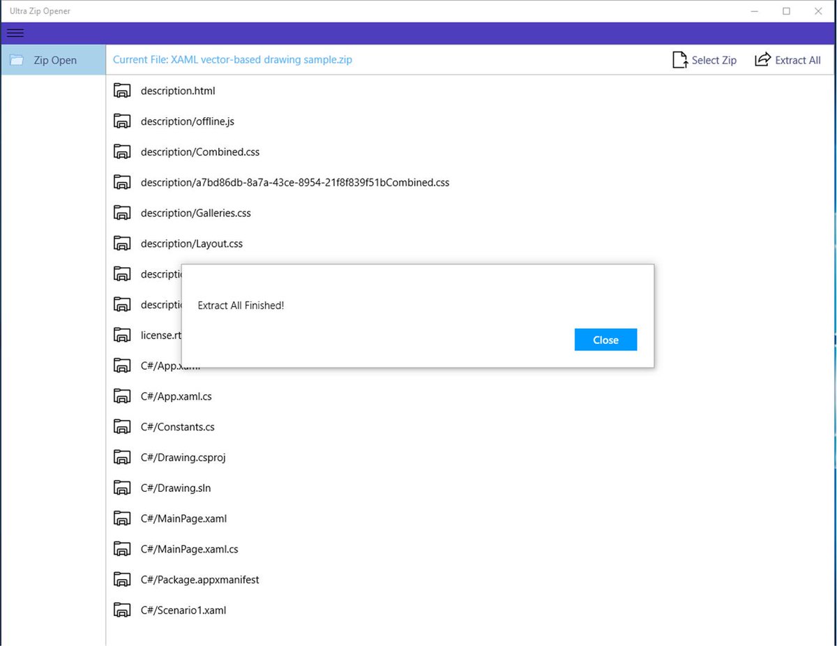 CAStenman's tweet image. Ultra Zip Opener, is App of The Day on myAppFree bit.ly/2FgajMl  @myAppFree #Windows10 #ZIPFiles #myAppFree