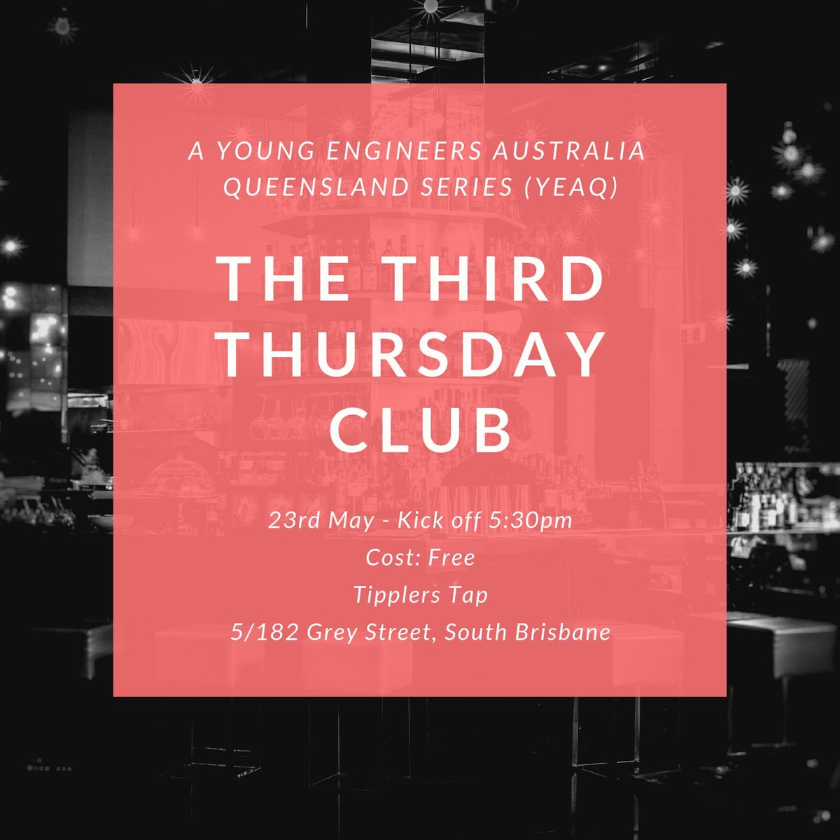 Looking for something to do this Thursday? The YEA Qld family are starting monthly casual catch-ups and your are most welcome to join! Come enjoy an evening with other young engineers #STEMcommunity #EngAustralia #100YearsEA