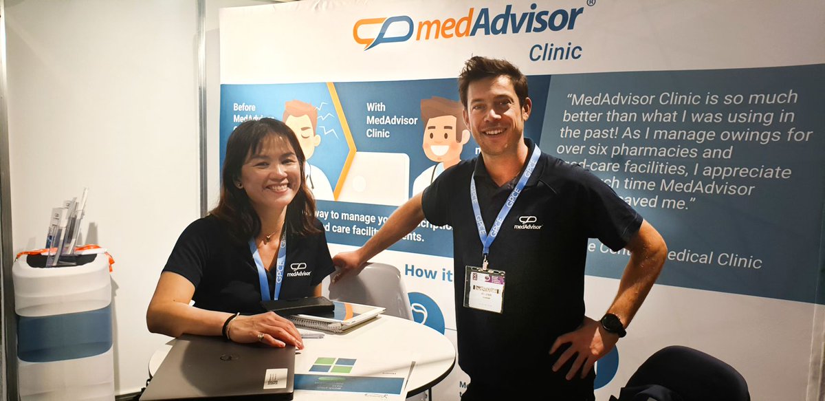 JDuraisingam's tweet image. At @gpce  in Sydney today or tomorrow? Come visit @MedAdvisor_AU on stand 1130 and find out more. medadvisor.com.au/practice  #GPCESydney #HealthTech #healthcare #GPCE @RRead24