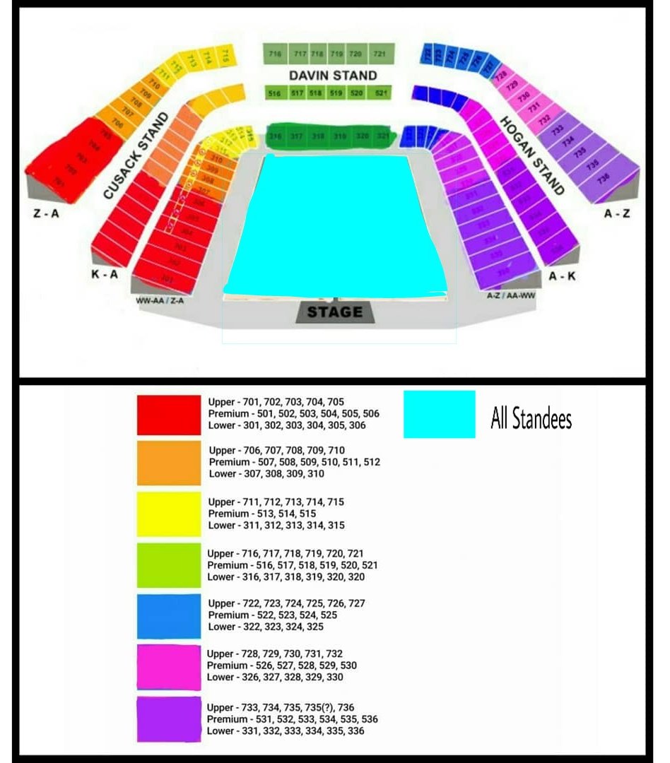 Croke Park Seating Chart Westlife