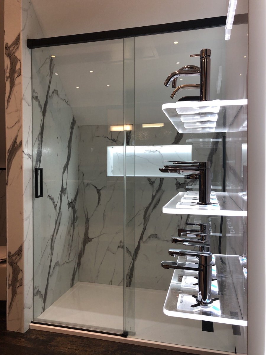 ImageDesignsol1's tweet image. #ImageDedication another great installation by Image Design Solutions Ltd, we have just completed a showroom referb in Petersfield Hampshire for #LittleJohnBathrooms, big thank you to Simon and his team and allowing us to work late. Image shows Crosswater Design Slider