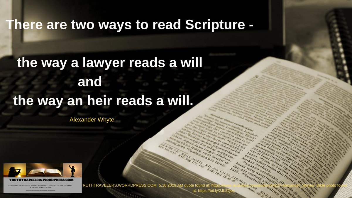 RoyLucasWriter's tweet photo. Are you an heir or a lawyer when it comes to reading the Scripture?  Does it make any difference? 

#Bible #ReadingBible #Scripture #lawyer #heir https://t.co/JiztkWLjxB