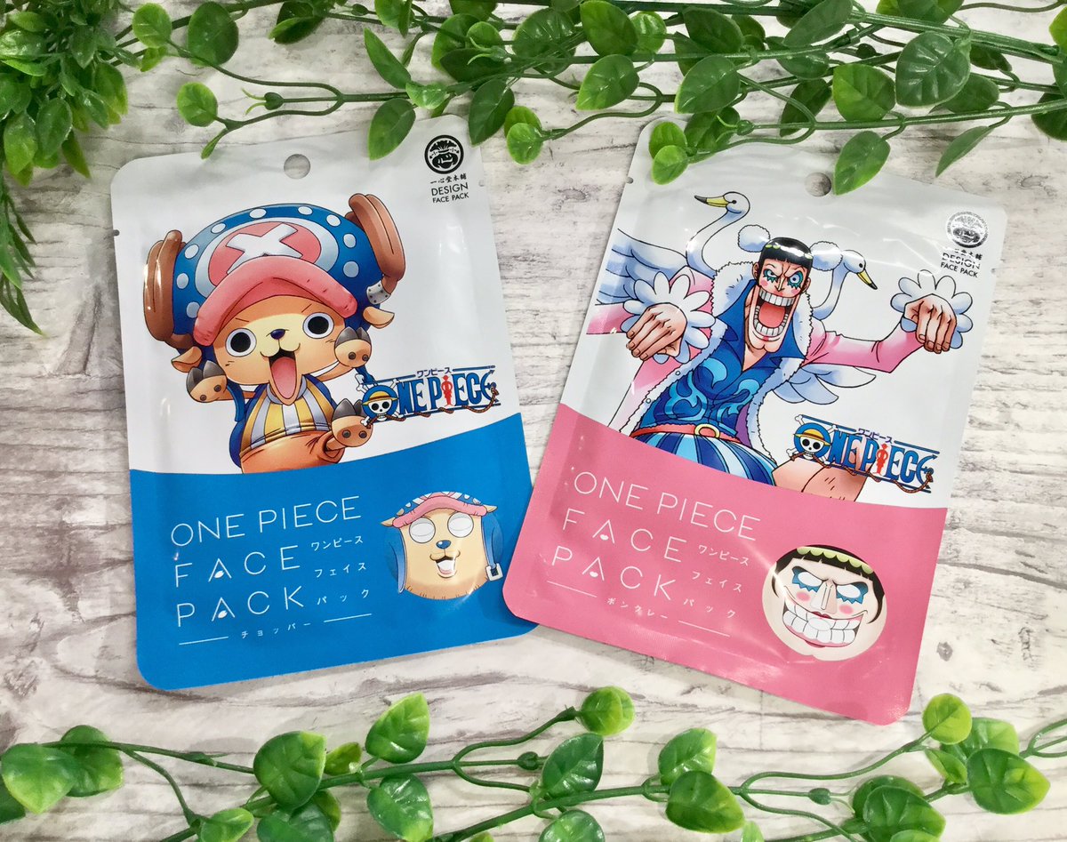 One Piece麦わらストア渋谷本店 再入荷 ワンピース フェイスパック 各397円 税 好評発売中 麦わらストア Onepiece