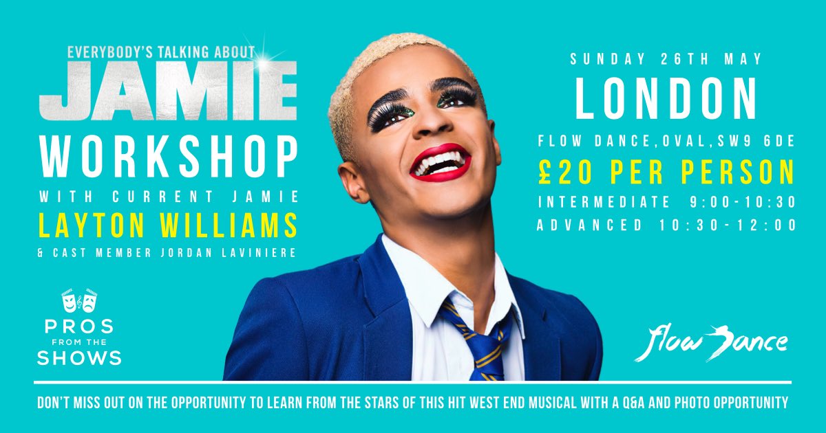 LaytonWilliams's tweet image. Do you want to attend our @JamieMusical workshop next week but are struggling with ££? 💙
Tag a friend you’d like to take our @ProFromTheShows class with next Sunday and tell us why! 💁🏽‍♂️
We’ll select a winner per class on Tuesday 21st!
*Plz specify Intermediate or Advanced*